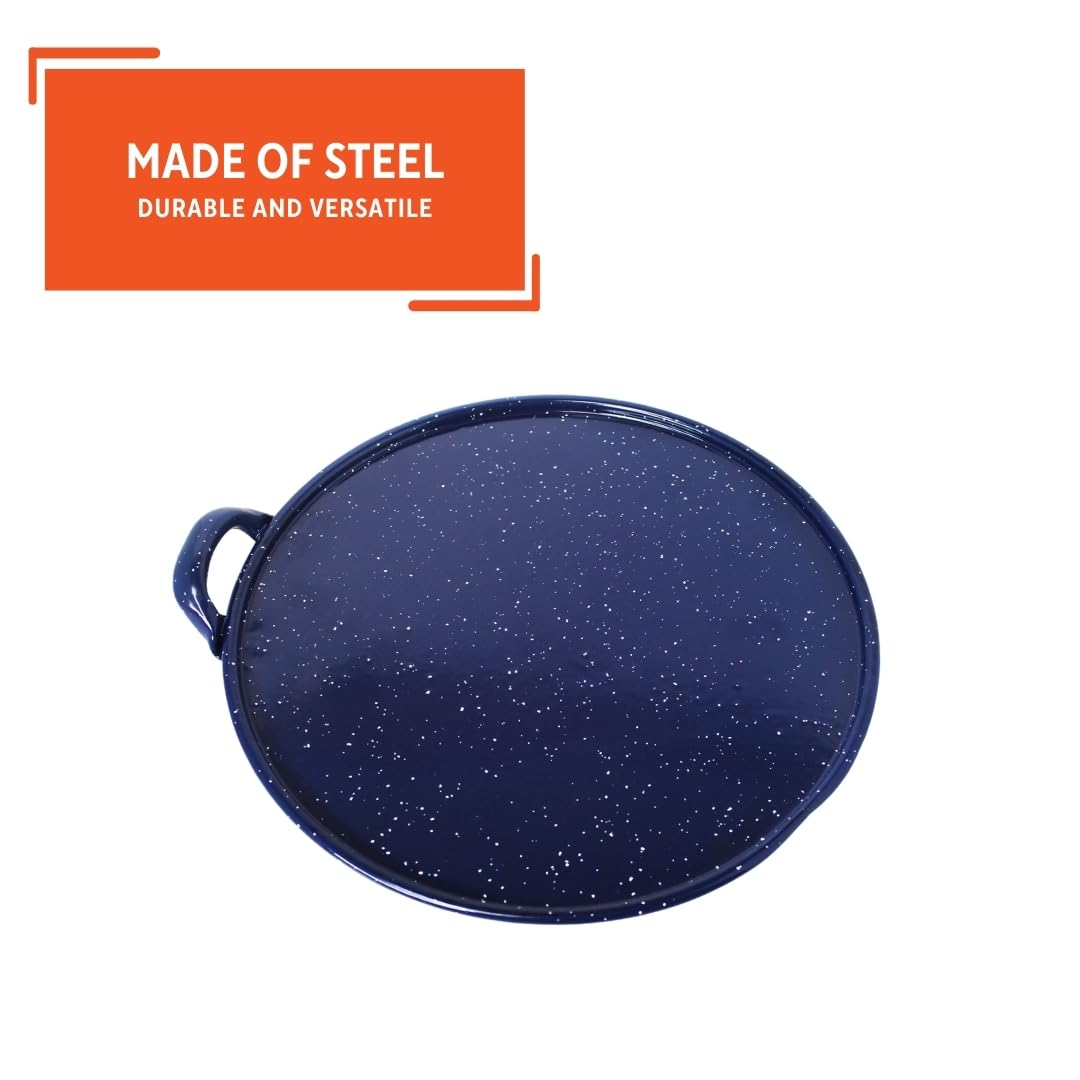 IMUSA 11in Enamel Comal, Blue - Image 3