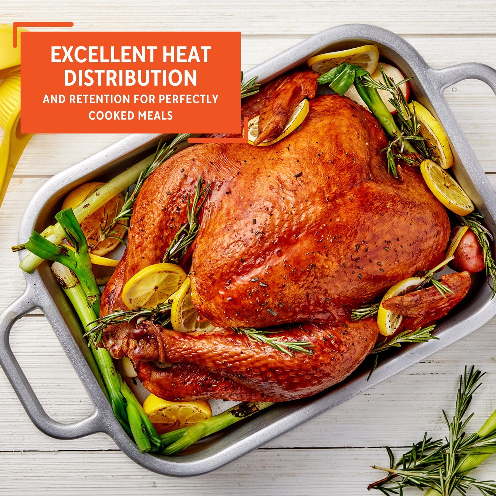 IMUSA 13.5x10in H. Cajun Cast Aluminum Roaster/Baking pan - Image 5