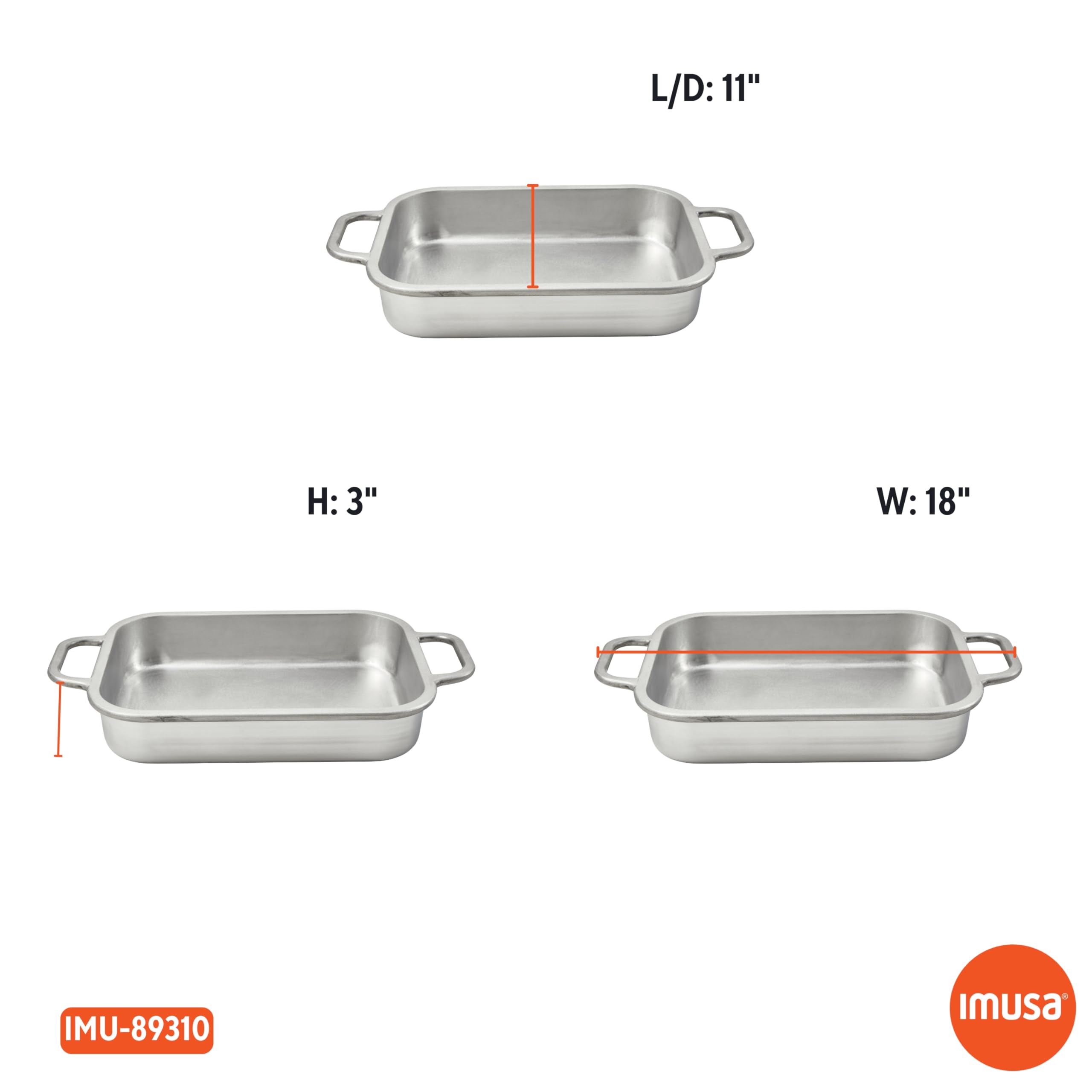 IMUSA 13.5x10in H. Cajun Cast Aluminum Roaster/Baking pan - Image 8