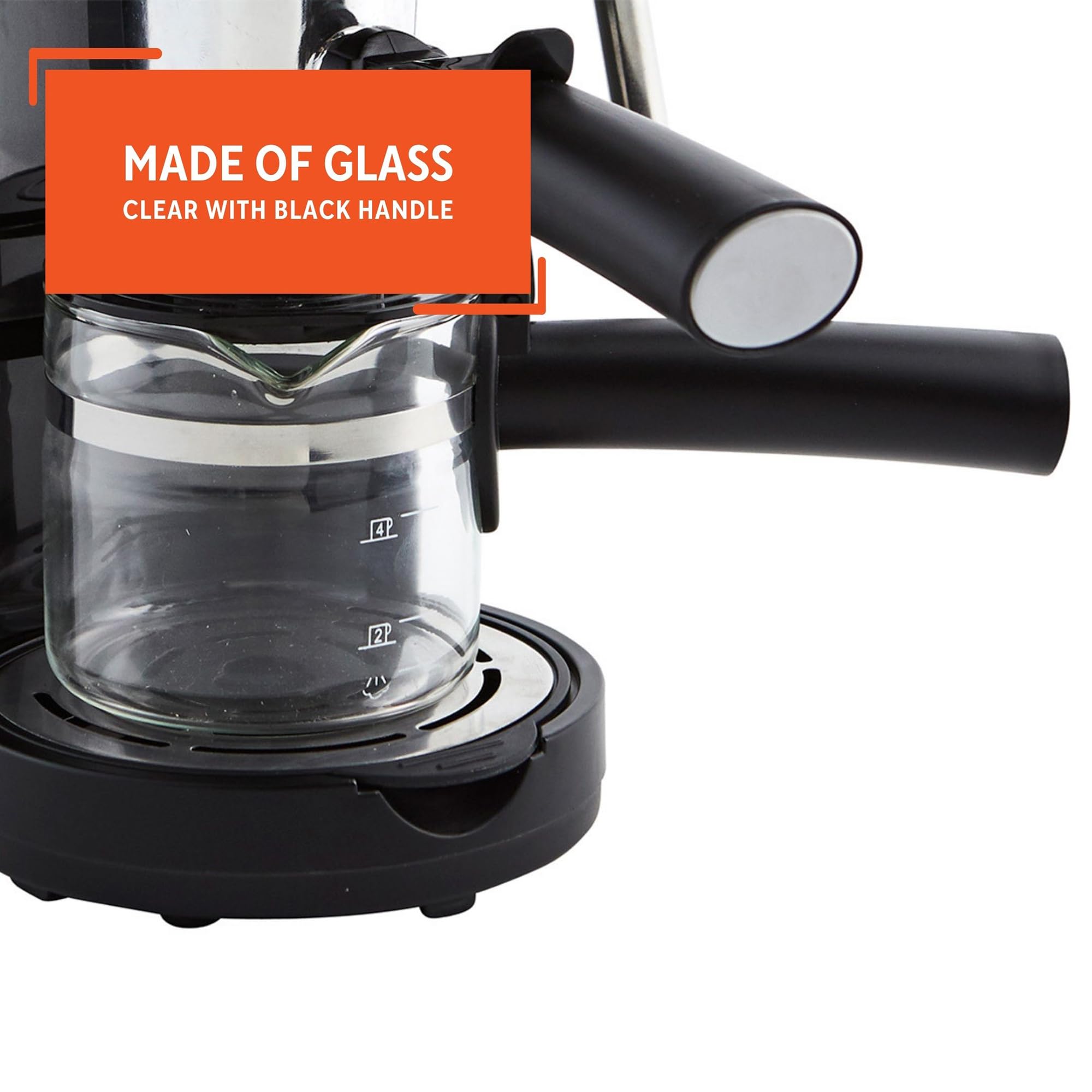 IMUSA 4cup Glass Replacement Carafe with Black Handle - Image 3