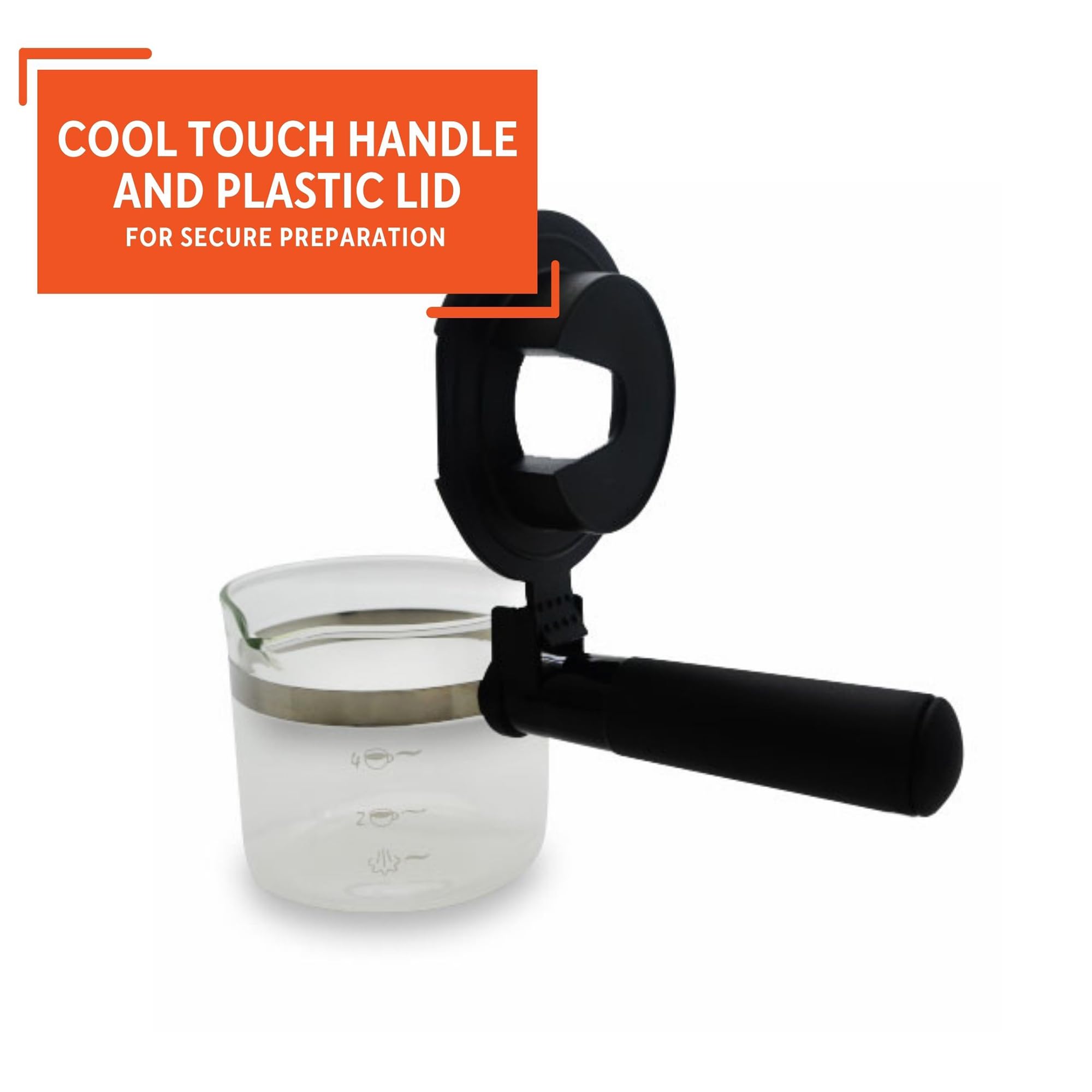 IMUSA 4cup Glass Replacement Carafe with Black Handle - Image 5