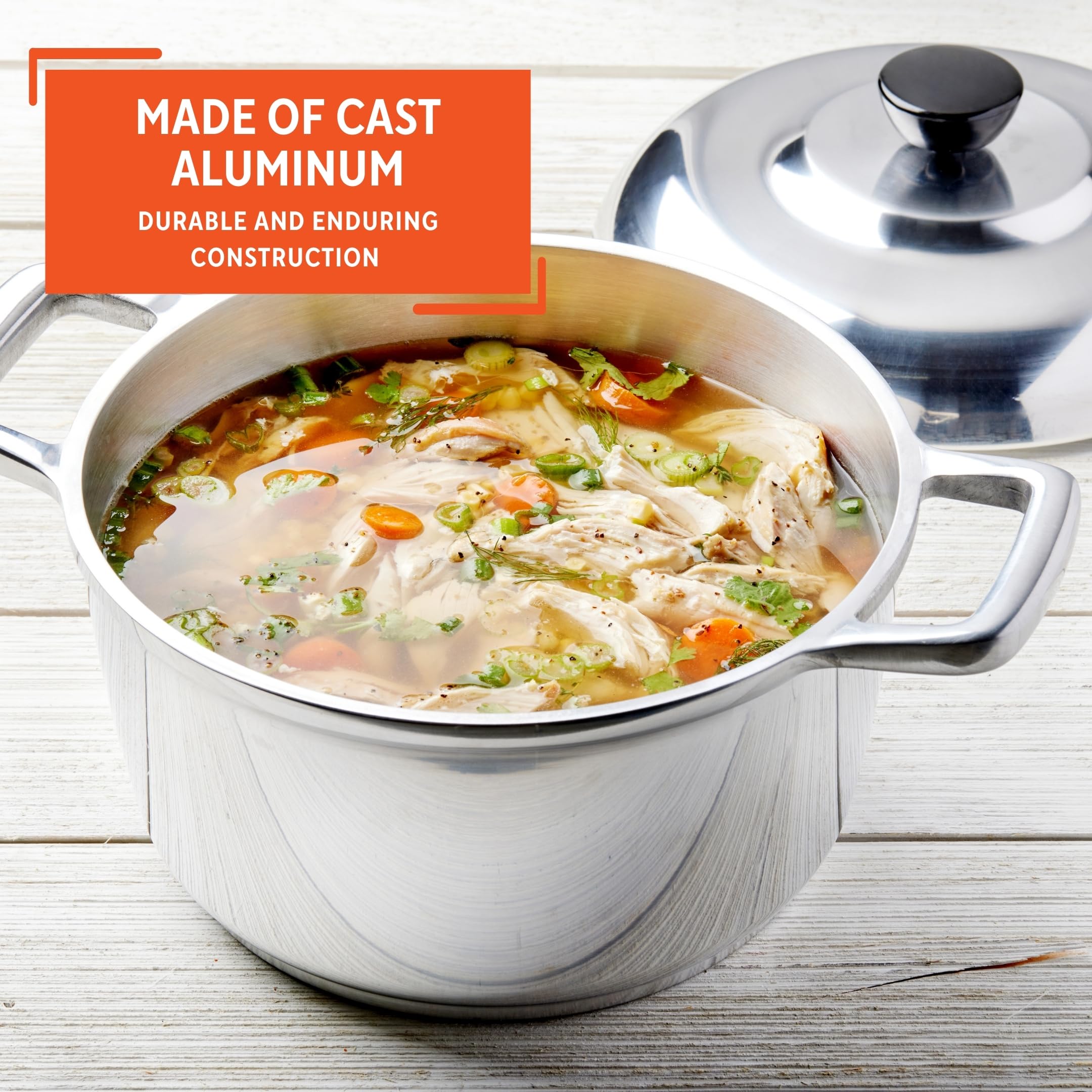 IMUSA 5.8qt H. Cajun Cast Aluminum Dutch Oven - Image 3