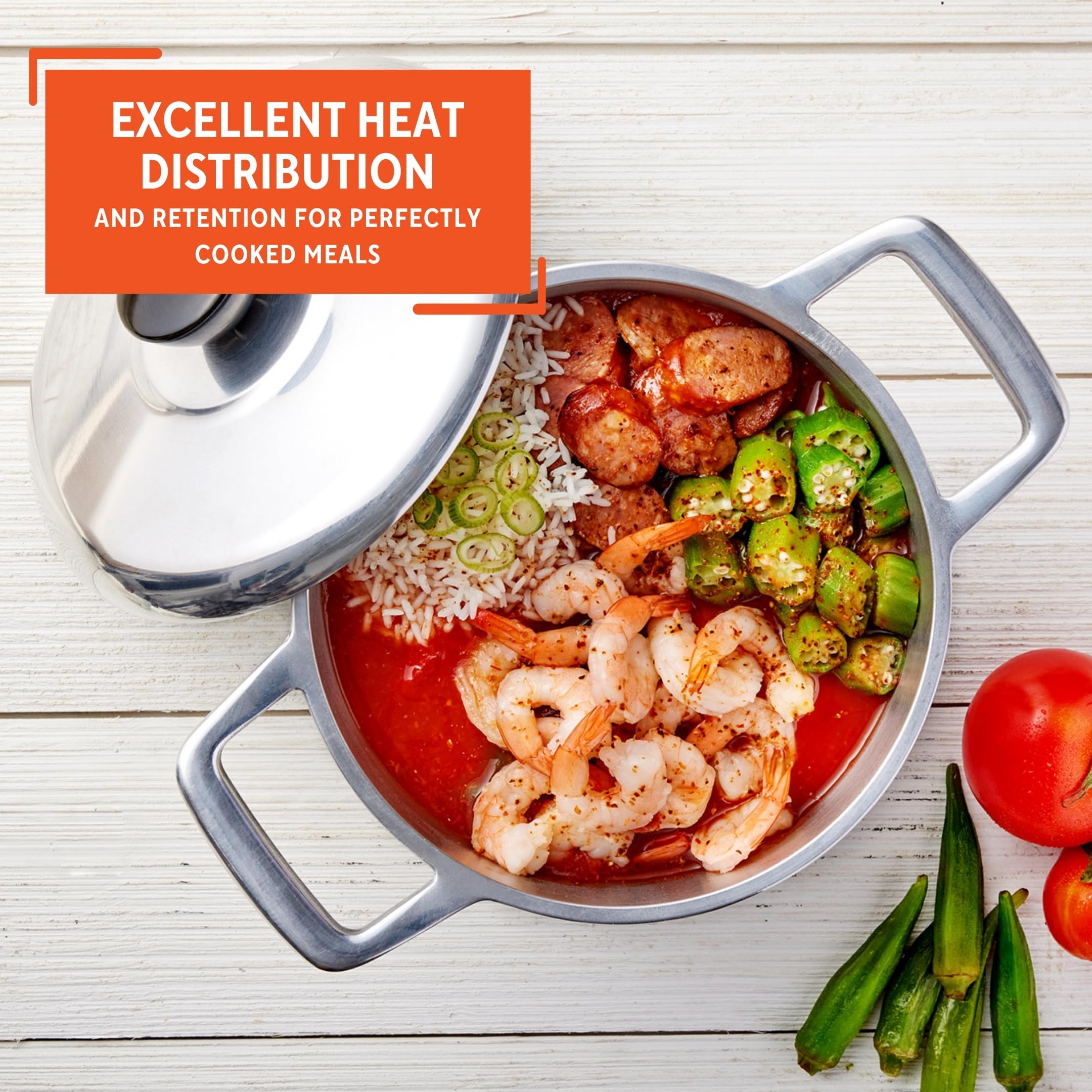 IMUSA 5.8qt H. Cajun Cast Aluminum Dutch Oven - Image 5