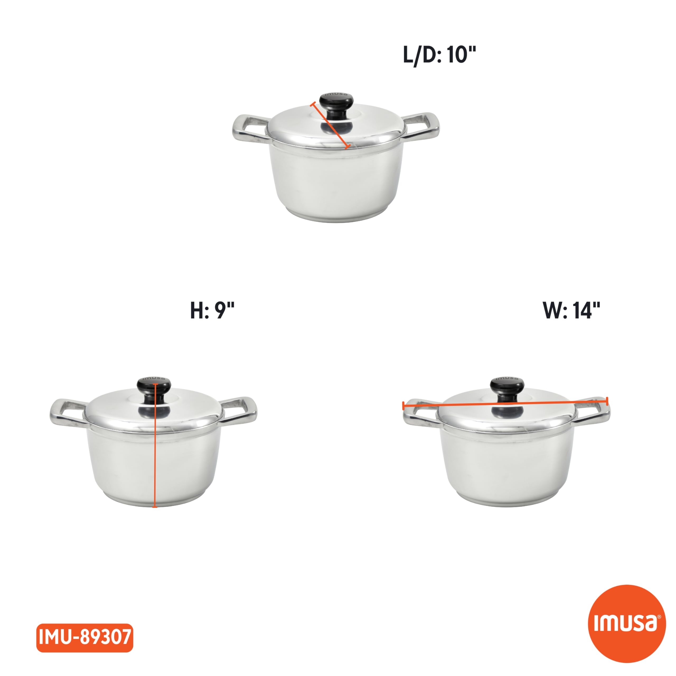 IMUSA 5.8qt H. Cajun Cast Aluminum Dutch Oven - Image 8