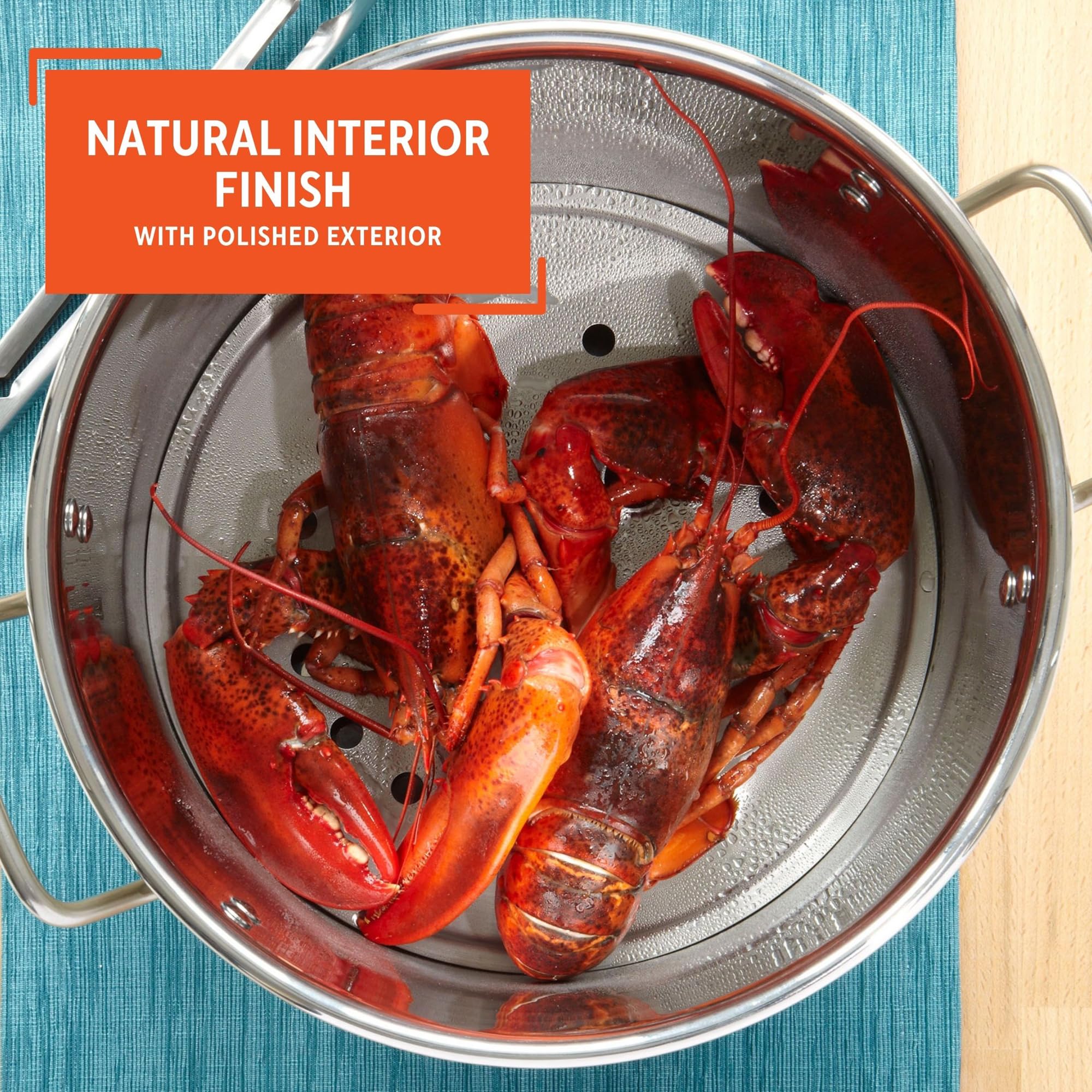 IMUSA Big 40 Qt Tamale Steamer Vaporera Stock Pot Aluminum Tamalera 10 Gallons - Image 4