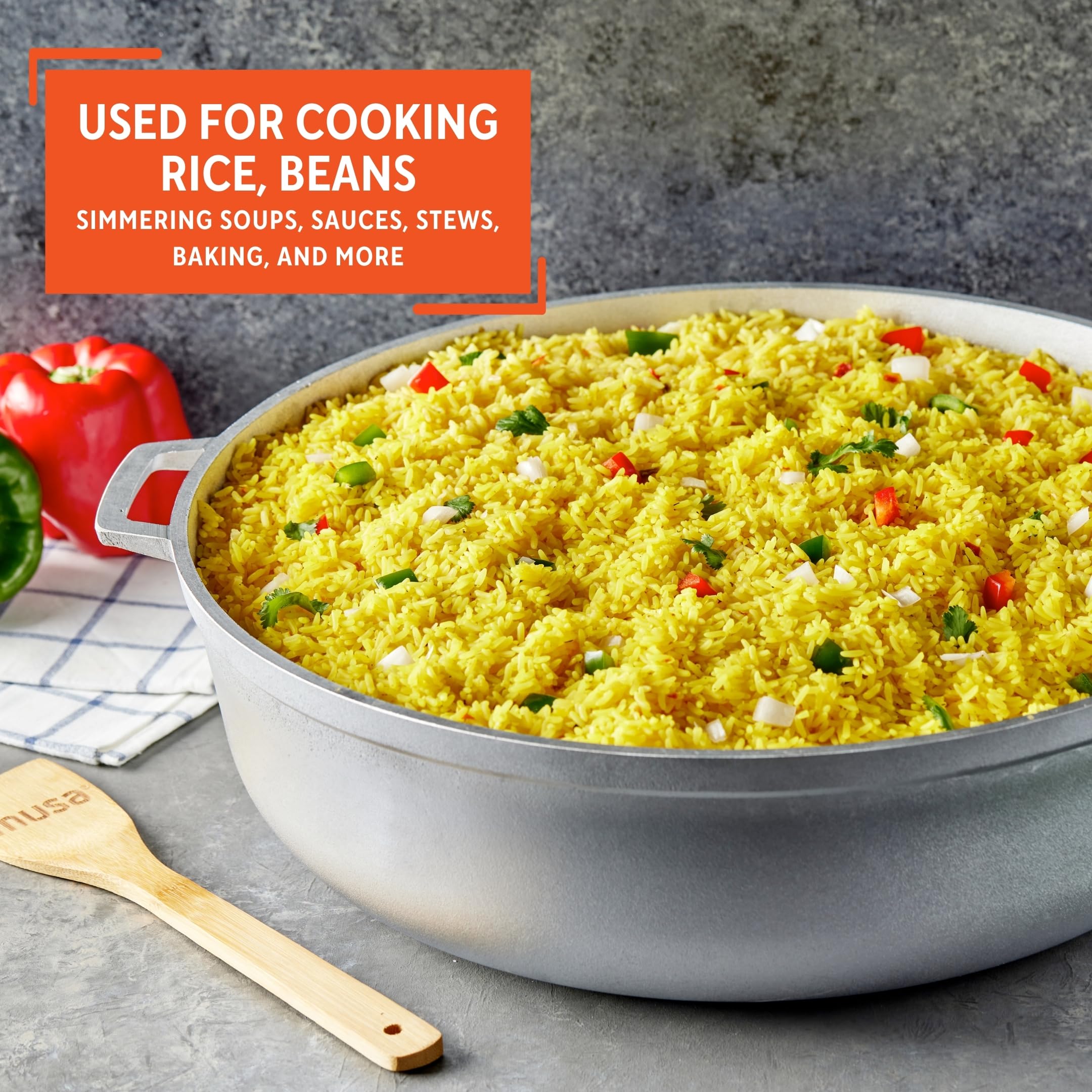 IMUSA GAU-80508 Jumbo Traditional Natural Caldero for Cooking and Serving, 18 Quart, Silver - Image 7