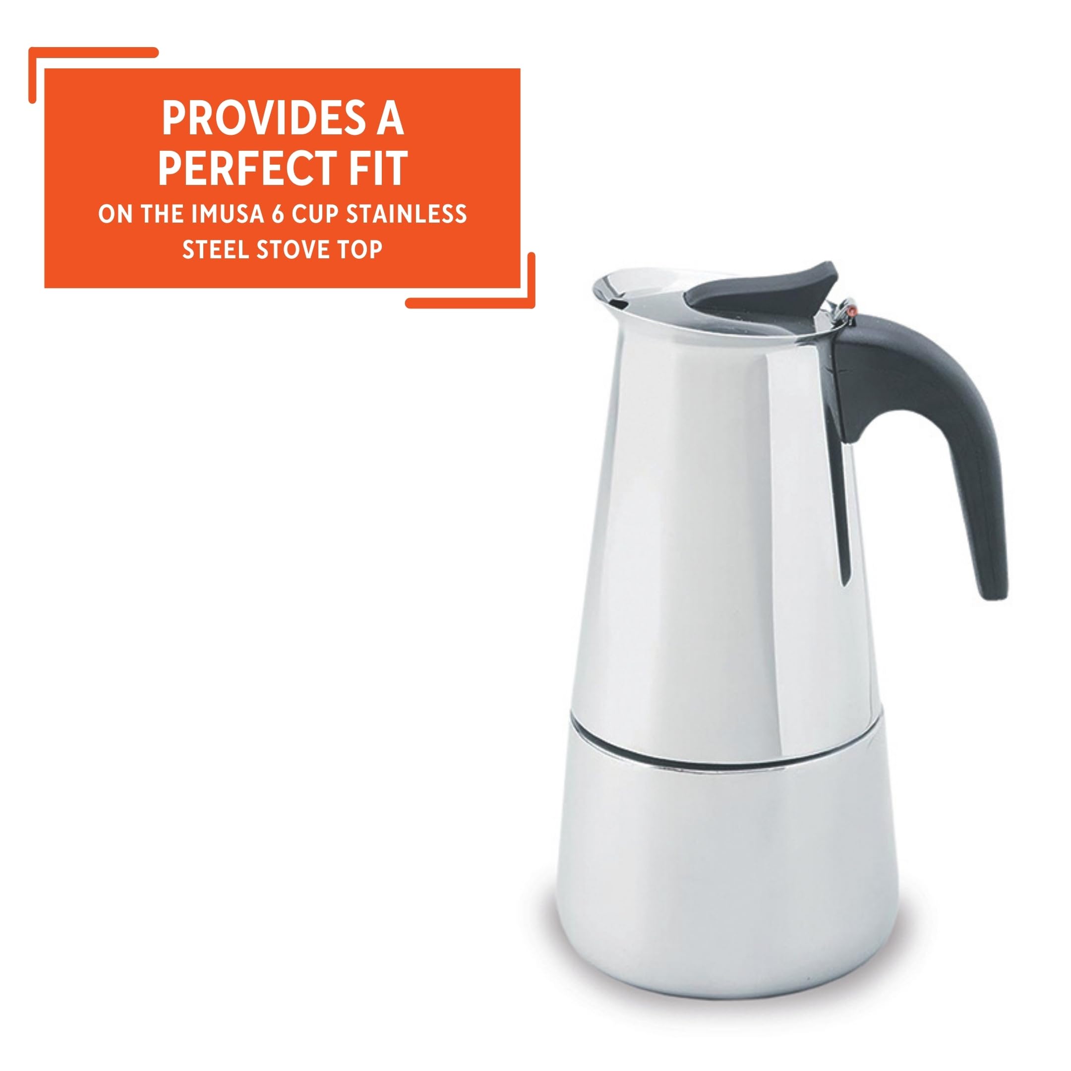 Imusa Replacement Gasket and Filter For Stainless Steel Coffee Makers, 6 Cup - Image 4