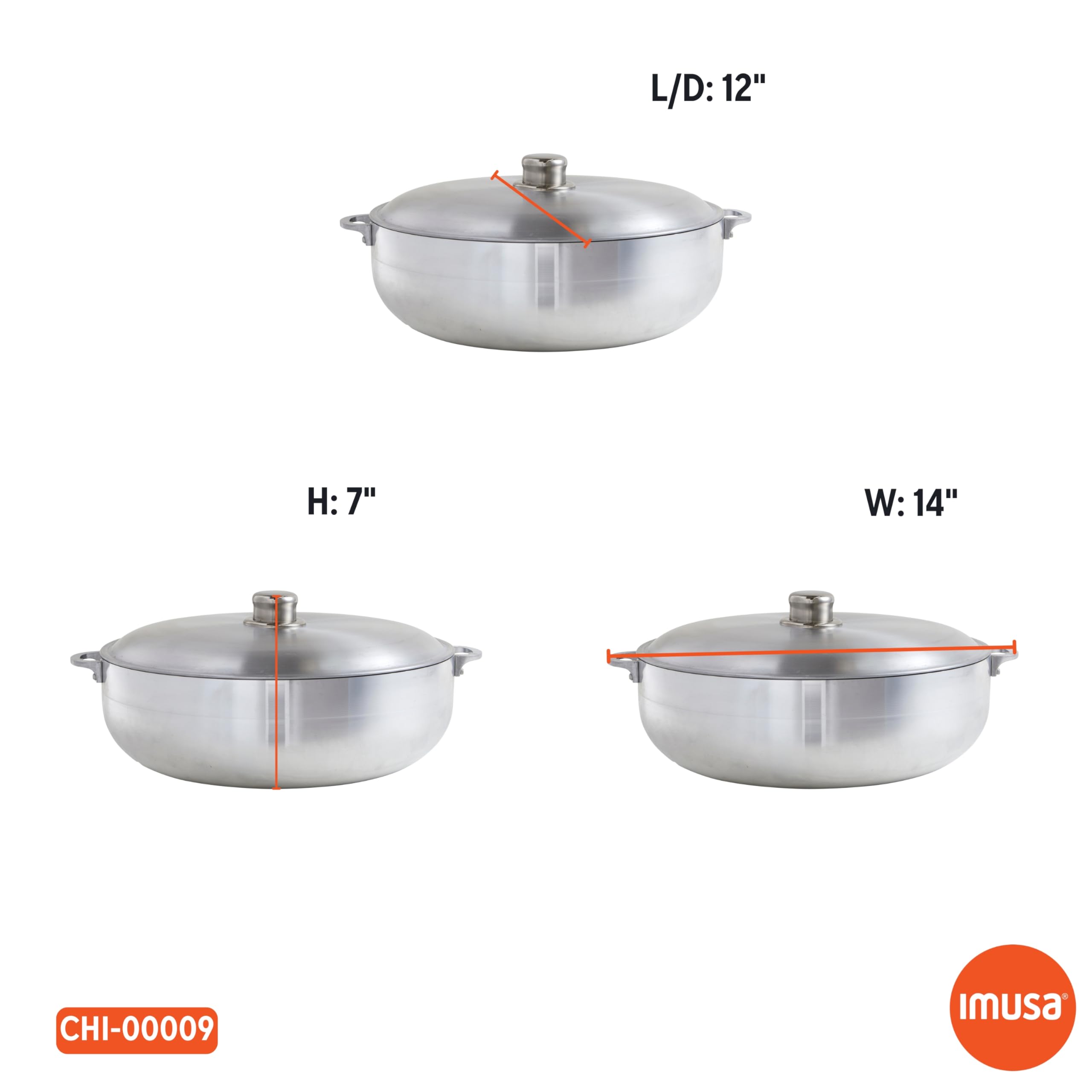 IMUSA Traditional Polished Aluminum Caldero (Dutch Oven) with Lid, 6.9 Quarts, Polished Aluminium - Image 8