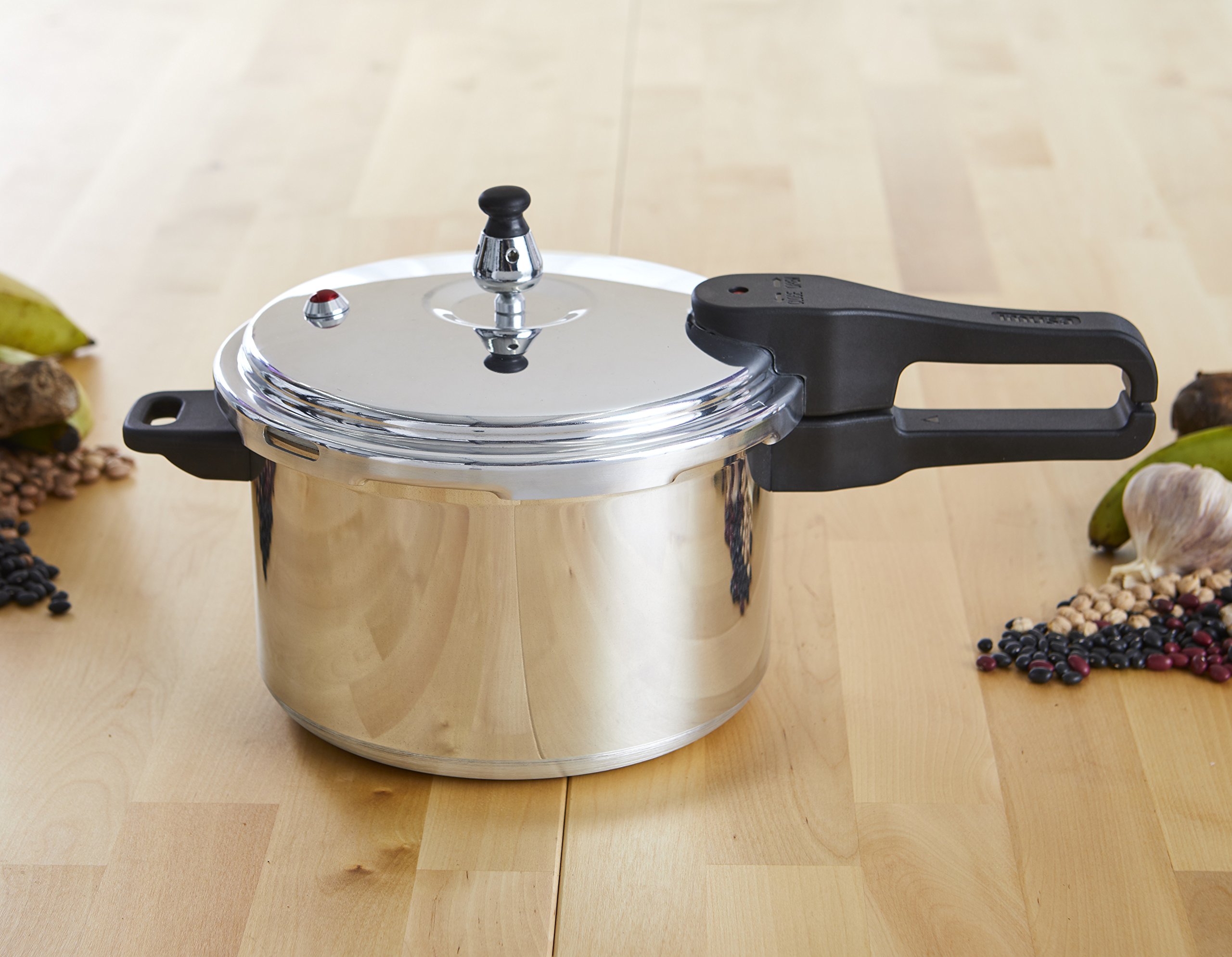 IMUSA USA A417-80801W Stovetop Aluminum Pressure Cooker 7.0-Quart,Silver - Image 10