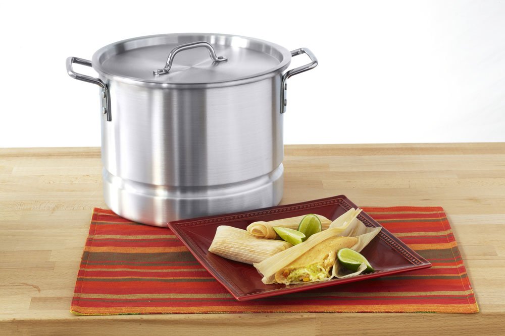 IMUSA USA Aluminum Tamale and Steamer Steamer Pot 20-Quart, Silver - Image 3