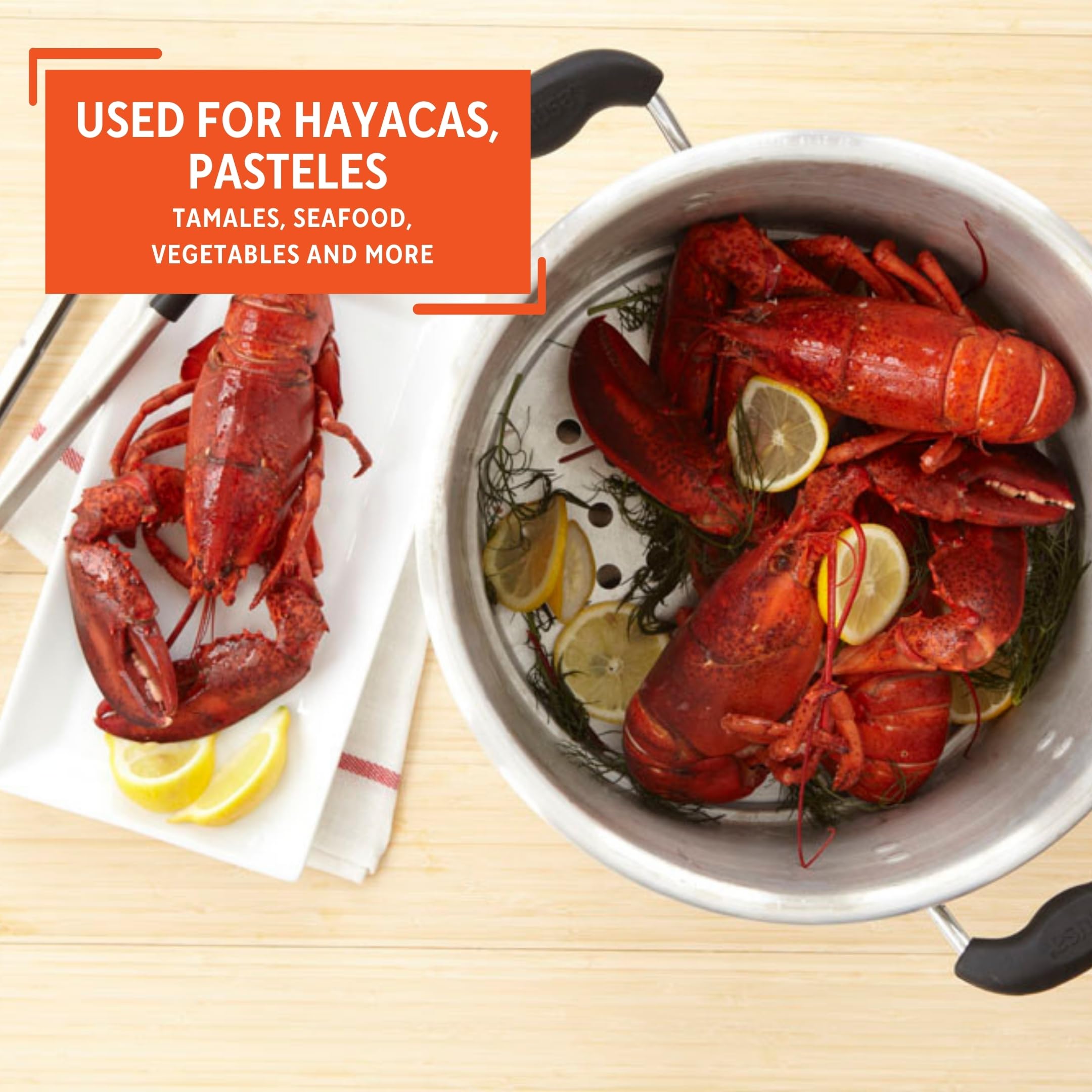 IMUSA USA MEXICANA-410 Aluminum Steamer with Glass Lid 10-Quart, Silver, 10Qt - Image 7